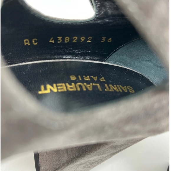 St Laurent Suede Gladiator Sandals Platform Heels US 6/ 36 - Picture 8 of 8